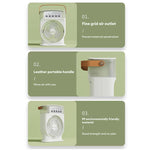 USB Portable 3‑in‑1 Air Cooler Fan – Mist Sprayer, 7‑Color LED Night Light & 600 ml Tank