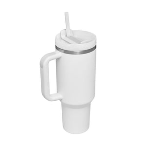 Large Travel Tumbler – 40 oz Spill-Proof Stainless Steel Mug for Hot & Cold Drinks