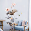 Chinese-Style Lotus Flower Wall Stickers – Self‑Adhesive Lotus Wallpaper Decals