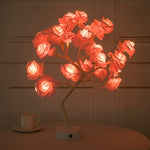 Romantic LED Rose Tree Lamp – USB & Battery-Powered Bonsai Flower Night Light