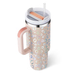 Large Travel Tumbler – 40 oz Spill-Proof Stainless Steel Mug for Hot & Cold Drinks