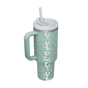 Large Travel Tumbler – 40 oz Spill-Proof Stainless Steel Mug for Hot & Cold Drinks