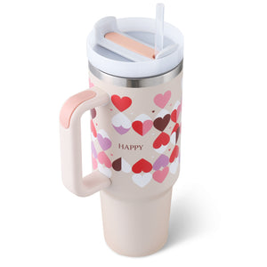 Large Travel Tumbler – 40 oz Spill-Proof Stainless Steel Mug for Hot & Cold Drinks