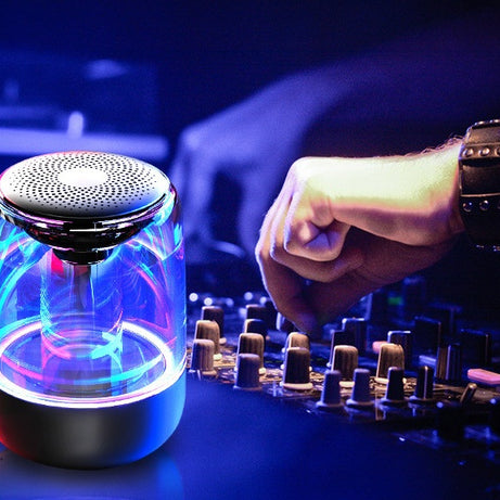 Portable Bluetooth Column Speaker – Powerful Bass & LED Mood Lighting
