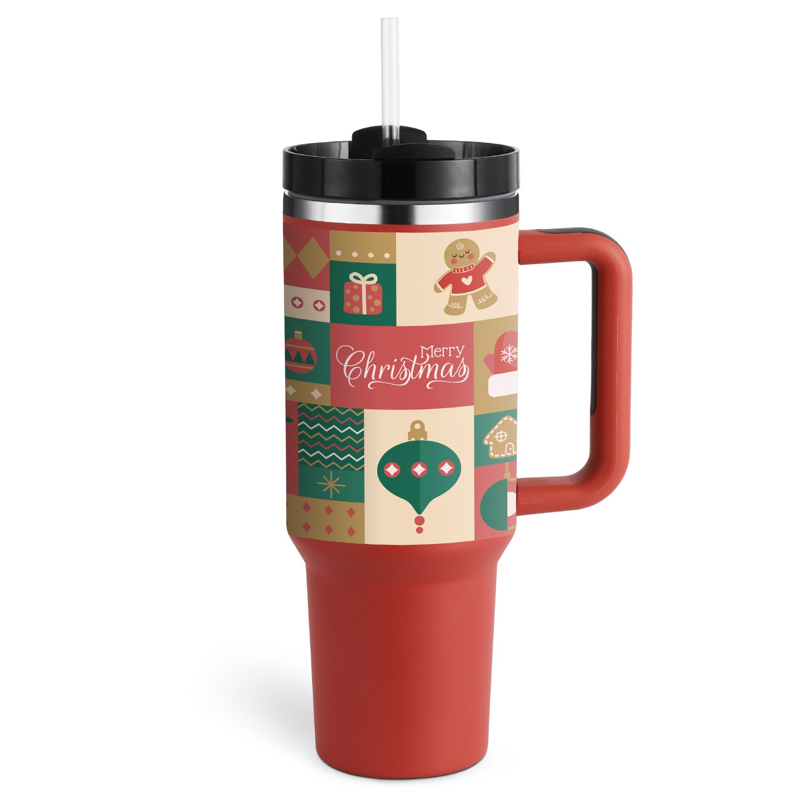 Large Travel Tumbler – 40 oz Spill-Proof Stainless Steel Mug for Hot & Cold Drinks