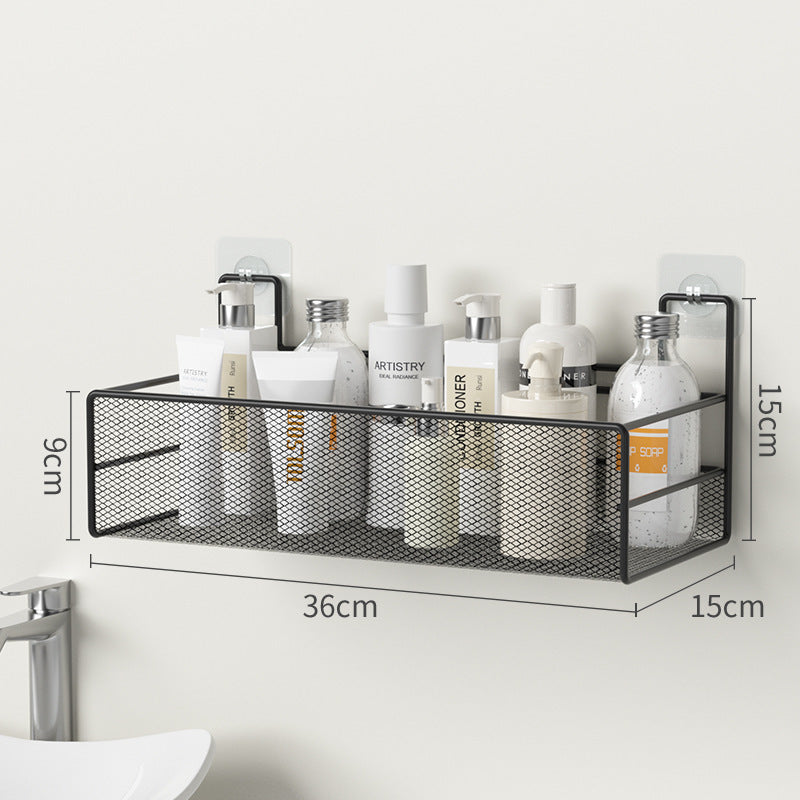 Wall-Mounted Bathroom Shelf – No-Drill Shower & Shampoo Organizer