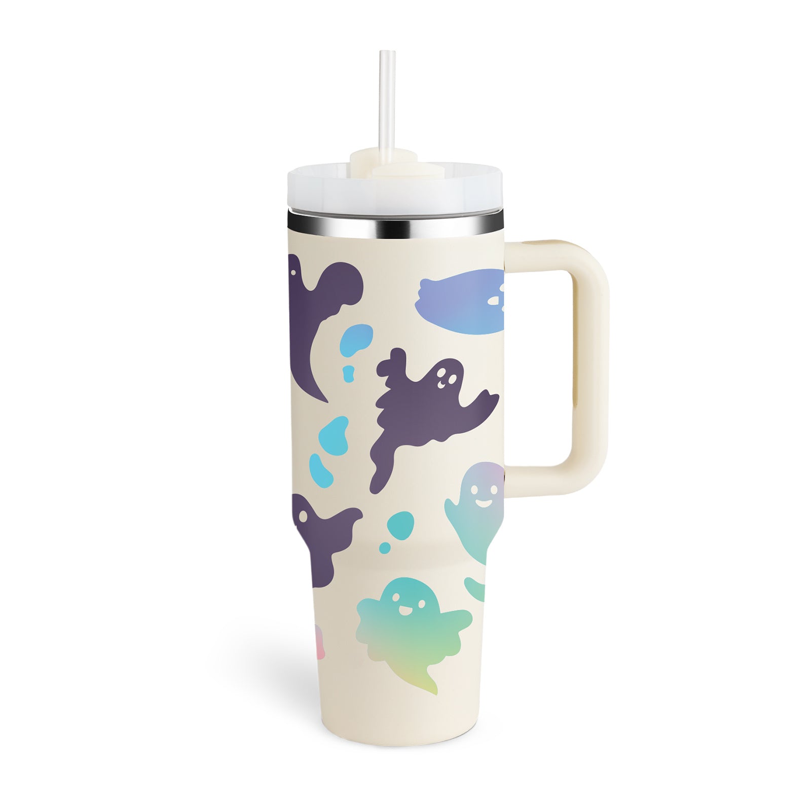 Large Travel Tumbler – 40 oz Spill-Proof Stainless Steel Mug for Hot & Cold Drinks
