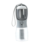 3‑in‑1 Portable Pet Water, Food & Waste Bag Cup – Compact Travel Bottle for Dogs & Cats