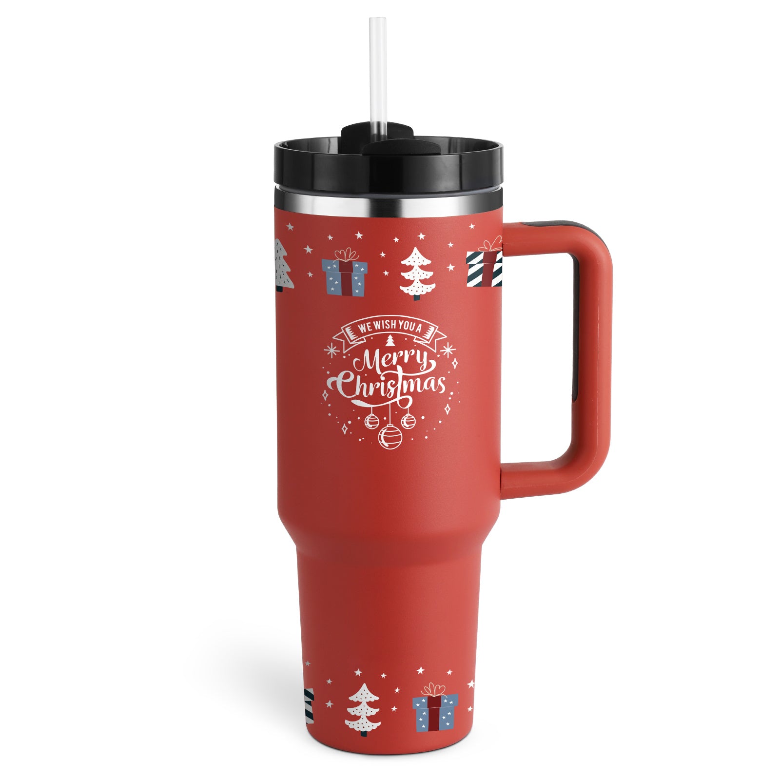 Large Travel Tumbler – 40 oz Spill-Proof Stainless Steel Mug for Hot & Cold Drinks