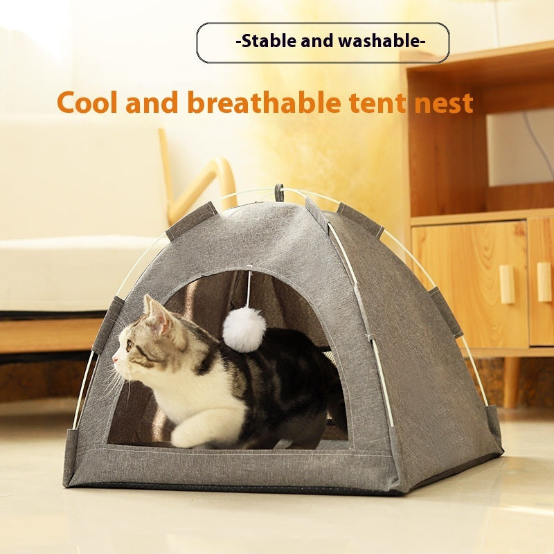 Cathouse Breathable Pet Tent Nest – Indoor And Outdoor Cat Room🏕️