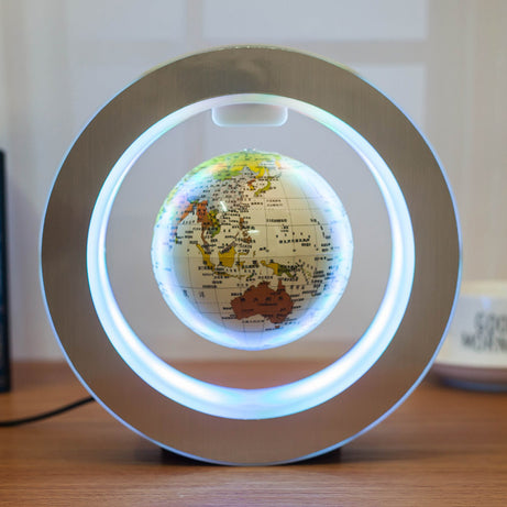 Round LED World Map Floating Globe – Anti-Gravity Light