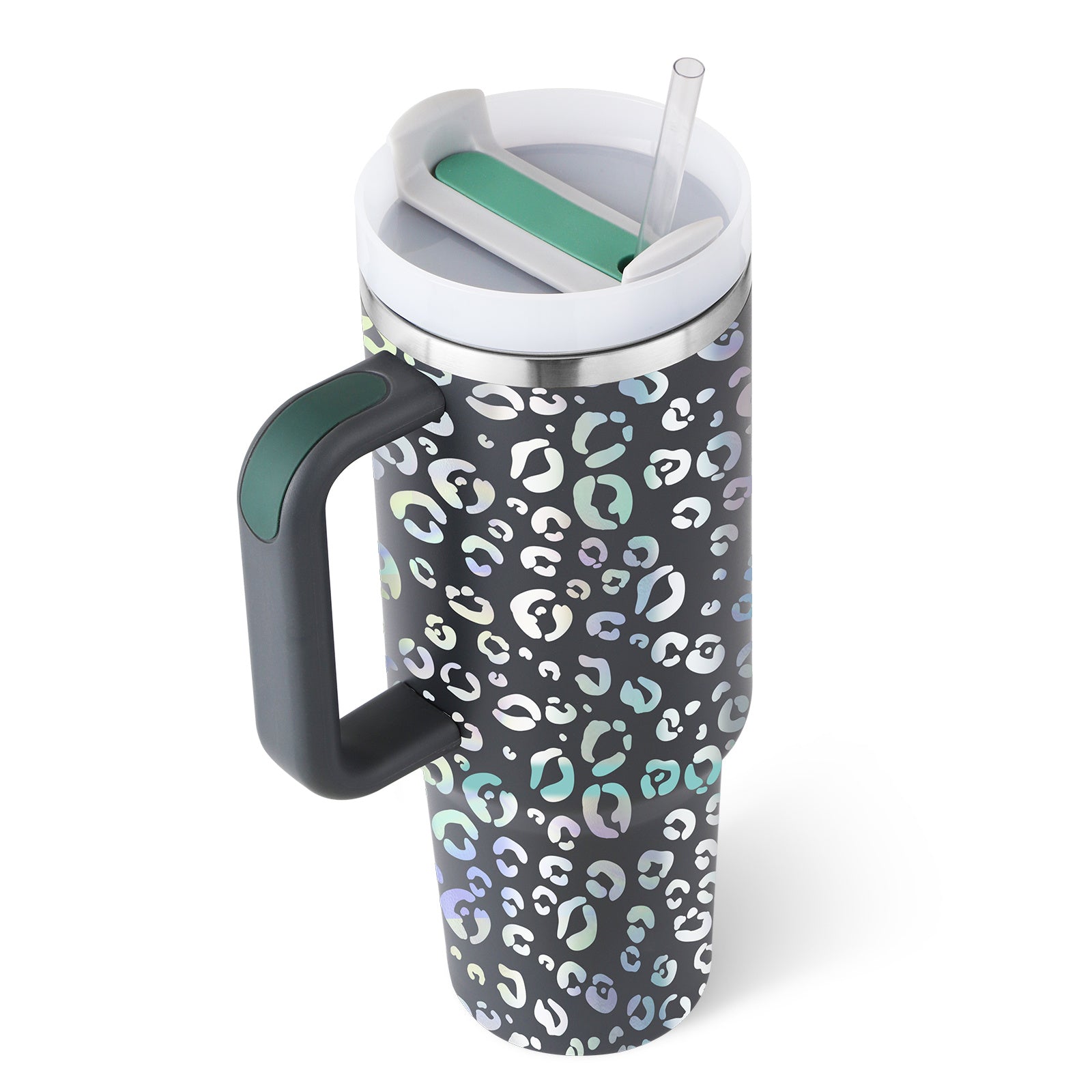 Large Travel Tumbler – 40 oz Spill-Proof Stainless Steel Mug for Hot & Cold Drinks