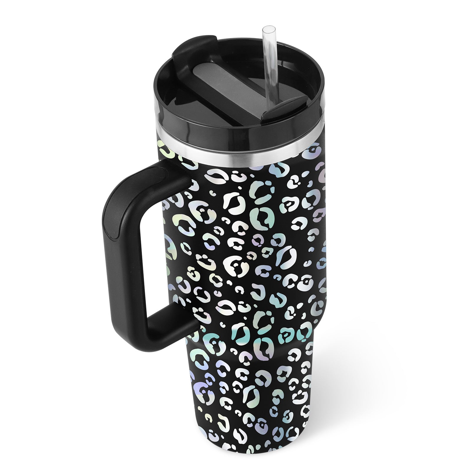 Large Travel Tumbler – 40 oz Spill-Proof Stainless Steel Mug for Hot & Cold Drinks