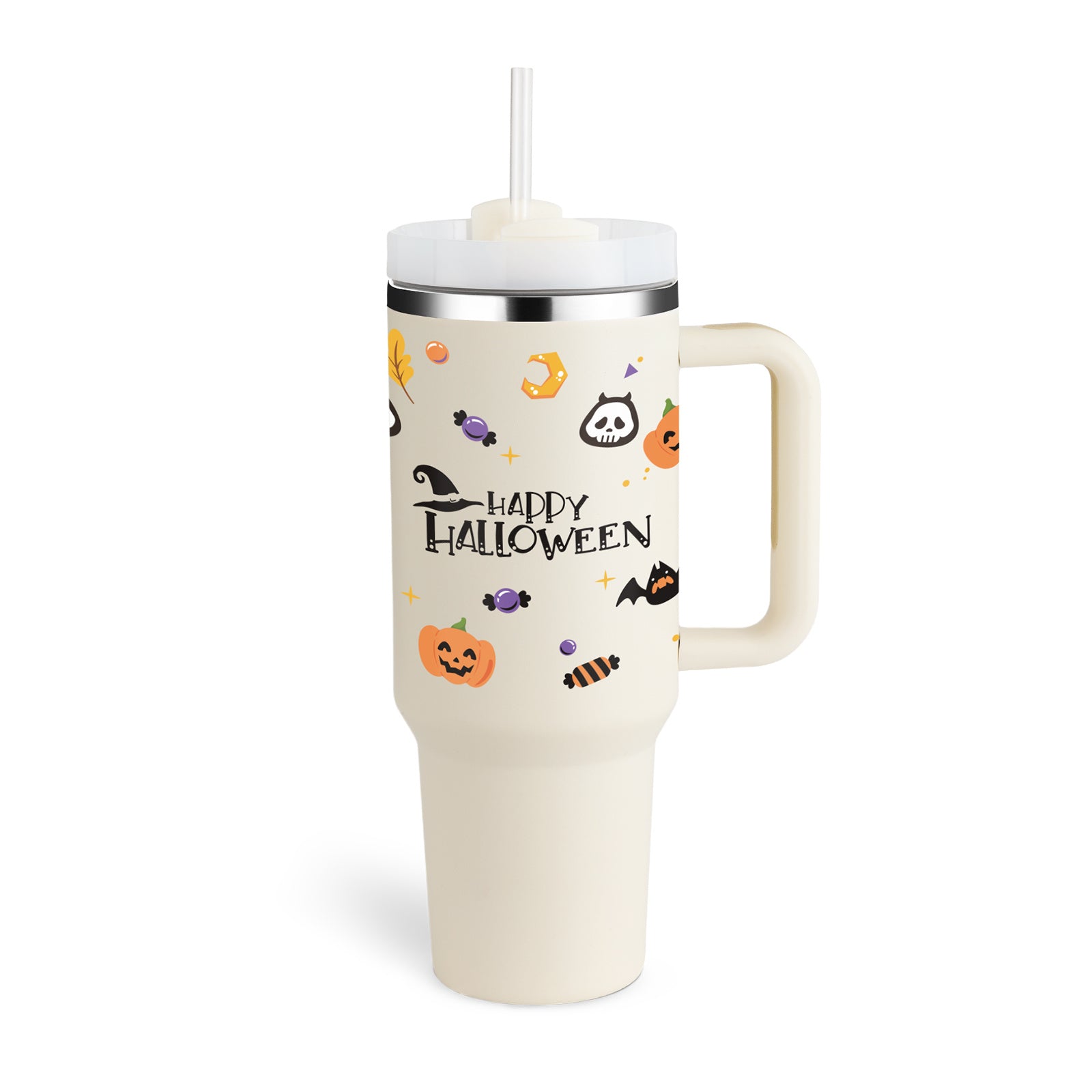 Large Travel Tumbler – 40 oz Spill-Proof Stainless Steel Mug for Hot & Cold Drinks