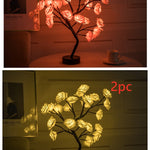 Romantic LED Rose Tree Lamp – USB & Battery-Powered Bonsai Flower Night Light