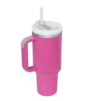 Large Travel Tumbler – 40 oz Spill-Proof Stainless Steel Mug for Hot & Cold Drinks