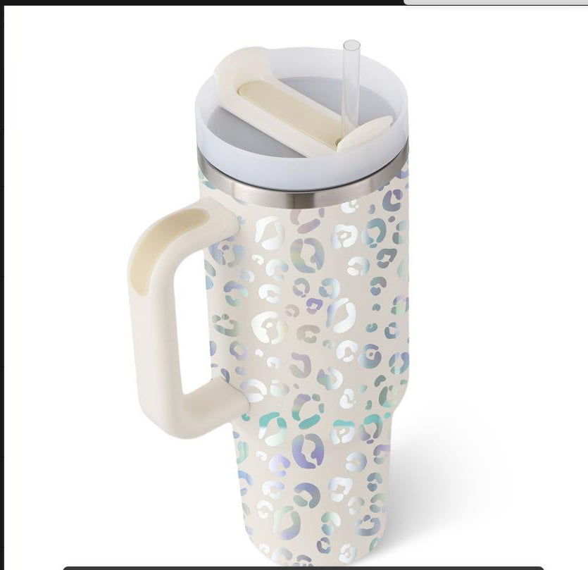 Large Travel Tumbler – 40 oz Spill-Proof Stainless Steel Mug for Hot & Cold Drinks