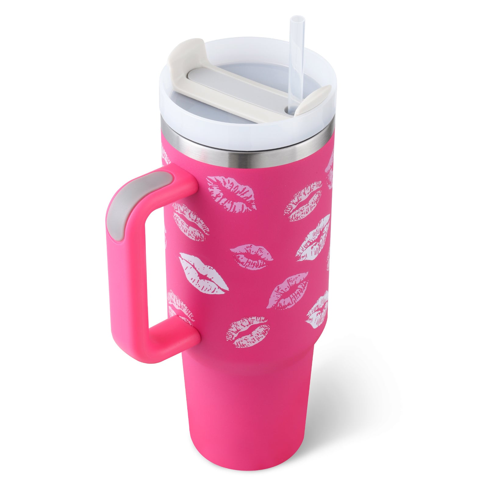 Large Travel Tumbler – 40 oz Spill-Proof Stainless Steel Mug for Hot & Cold Drinks