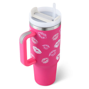 Large Travel Tumbler – 40 oz Spill-Proof Stainless Steel Mug for Hot & Cold Drinks