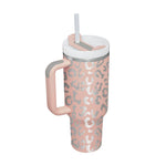 Large Travel Tumbler – 40 oz Spill-Proof Stainless Steel Mug for Hot & Cold Drinks