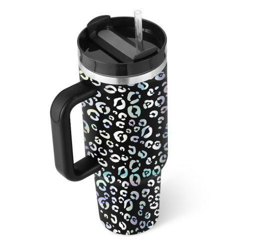 Large Travel Tumbler – 40 oz Spill-Proof Stainless Steel Mug for Hot & Cold Drinks