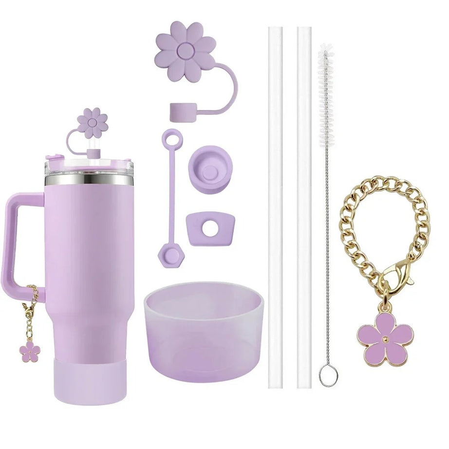 9‑Piece Pet Bowl Cup & Accessory Set – Stackable Food & Water Cups with Portable Stand & Feeding Tools