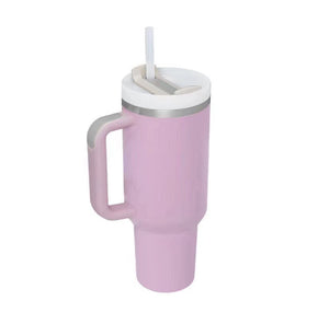 Large Travel Tumbler – 40 oz Spill-Proof Stainless Steel Mug for Hot & Cold Drinks