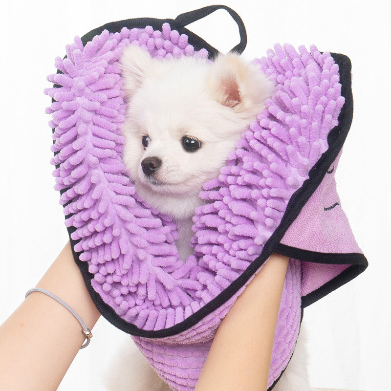 Super-Absorbent Microfiber Pet Bathrobe – Quick-Dry Towel for Dogs & Cats