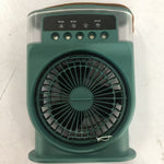 USB Portable 3‑in‑1 Air Cooler Fan – Mist Sprayer, 7‑Color LED Night Light & 600 ml Tank