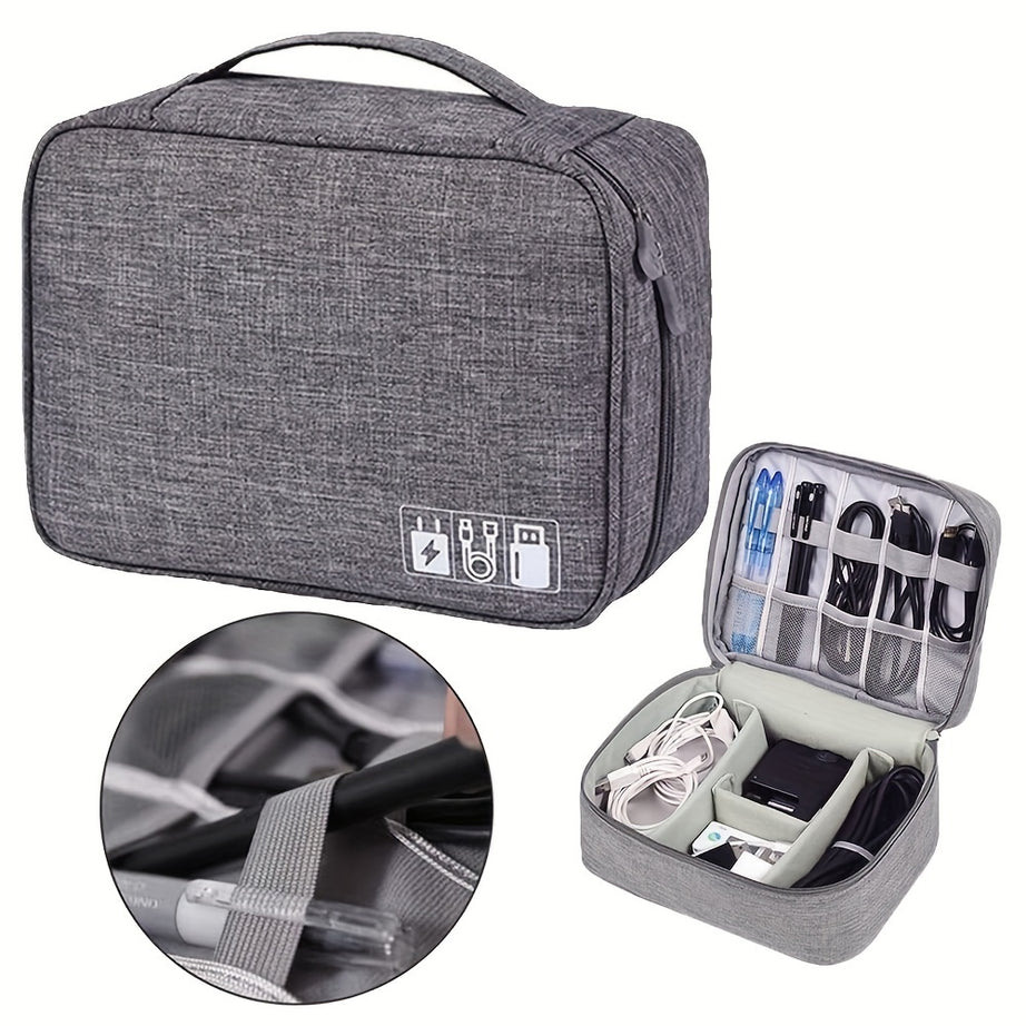 Electronics Organizer Travel Cable Bag – Waterproof & Portable Storage Case