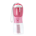 3‑in‑1 Portable Pet Water, Food & Waste Bag Cup – Compact Travel Bottle for Dogs & Cats