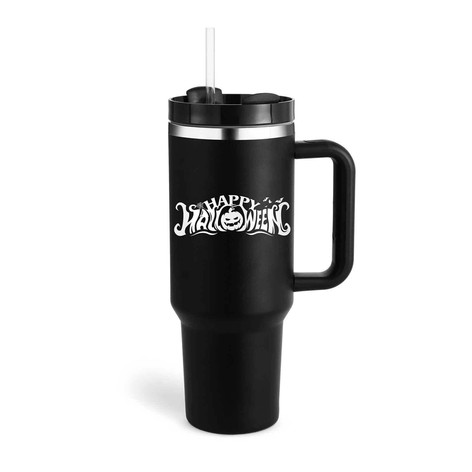 Large Travel Tumbler – 40 oz Spill-Proof Stainless Steel Mug for Hot & Cold Drinks