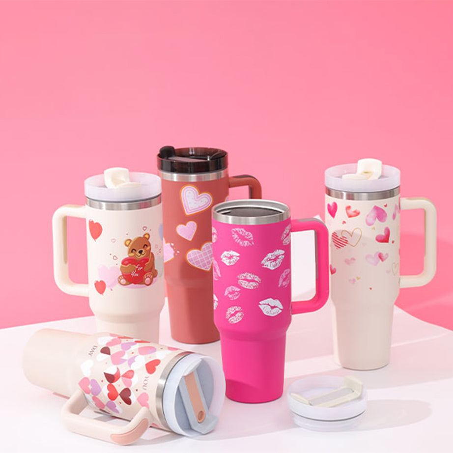 Large Travel Tumbler – 40 oz Spill-Proof Stainless Steel Mug for Hot & Cold Drinks