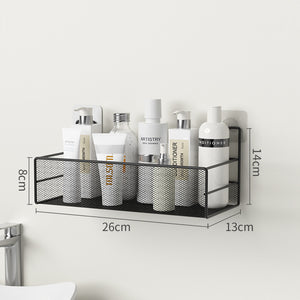 Wall-Mounted Bathroom Shelf – No-Drill Shower & Shampoo Organizer