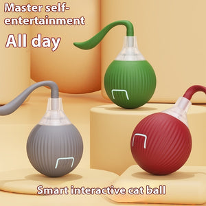 Interactive Super‑Drive Rolling Cat Ball – Rechargeable Motion-Activated Toy