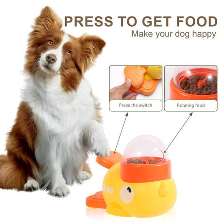 Cartoon Duck Dog Puzzle Feeder – Interactive Slow Feeder Toy