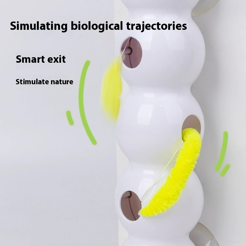 Interactive Rechargeable Motion-Activated Cat Toy with Fluffy Tail & Sound