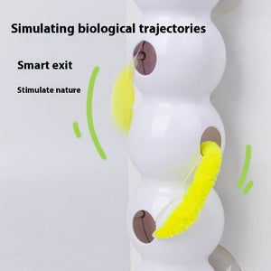 Interactive Rechargeable Motion-Activated Cat Toy with Fluffy Tail & Sound