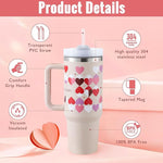 Large Travel Tumbler – 40 oz Spill-Proof Stainless Steel Mug for Hot & Cold Drinks
